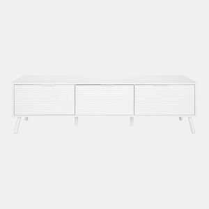 Móvel de TV LUND 160cm 3 portas branco da Conforama, fotografia 1