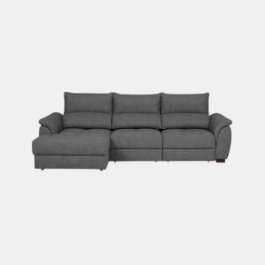 Chaise longue BENSON com cama esquerda 4 lugares antracite da Conforama, fotografia 1