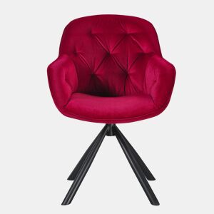 Conjunto de 2 cadeiras SILVIA cor vermelho da Conforama, fotografia 1