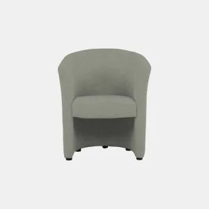 Cadeirão decorativo NAOMI cor cinza claro da Conforama, fotografia 1