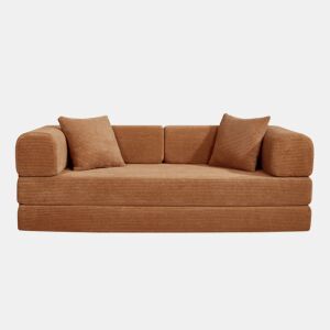 Sofá cama JULIA 3 lugares terracota da Conforama, fotografia 1