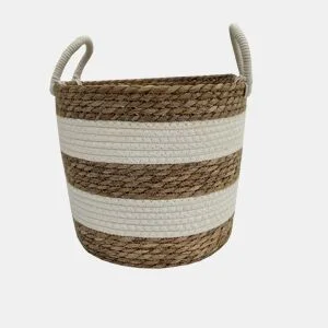 Cesto fibra vegetal EIDER M 33x29x29cm da Conforama, fotografia 1