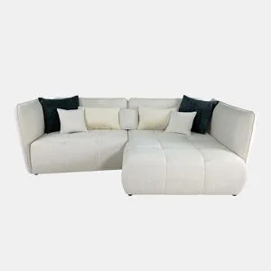 Chaise longue direita SOPHIE cor bege e preto by Conforama, photo 1