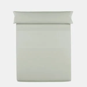 Lençol de cima VICTORIA 100% algodão para cama 150cm cor verde da Conforama, fotografia 1