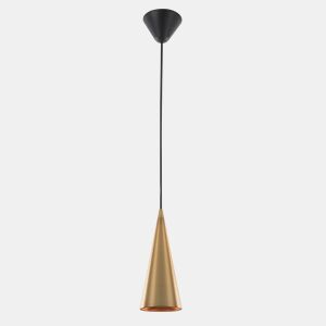 Candeeiro de teto CONIX normal 25W 185cm dourado da Conforama, fotografia 1