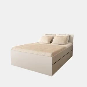 Cama BETA 140x190cm com 3 gavetas branco by Conforama, photo 1