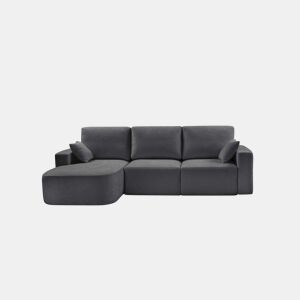 Chaise longue esquerda 234cm ROUND cor antracite by Conforama, photo 1