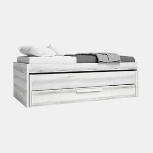 Cama nido 90x190cm SNOW cinza e branco by Conforama, photo 1