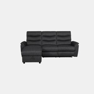 Chaise longue relax elétrico FAMILY 3 lugares esquerdo antracite by Conforama, photo 1