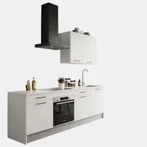 Cozinha ESENCIAL R24 reta 2,4m 16mm branco mate by Conforama, photo 1