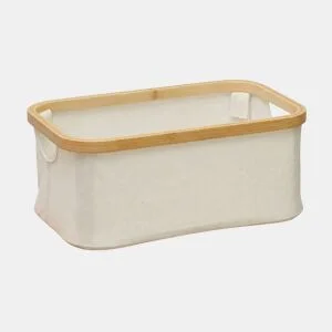 Cesto ECI BAMBOO 16x38x26cm cor bege by Conforama, photo 1