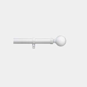 Varão de cortina extensível BOLA branca da Conforama, fotografia 1