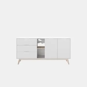 Aparador baixo VOLGA cor branco by Conforama, photo 1
