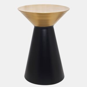 Mini mesa metálica IVO 50x35cm preto e dourado by Conforama, photo 1