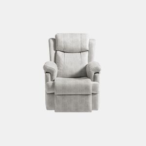 Cadeirão relax manual KYRA cor cinza claro by Conforama, photo 1