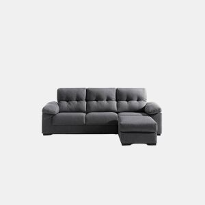 Chaise longue MIA reversível 4 lugares cinza escuro by Conforama, photo 1