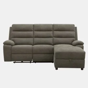 Chaise longue direita AMANDA relax elétrico cor vison by Conforama, photo 1
