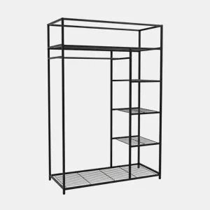 Armário de metal preto WARDY IV 110x40x170cm da Conforama, fotografia 1