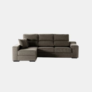 Chaise longue LUCIA IV esquerda 4 lugares vison da Conforama, fotografia 1