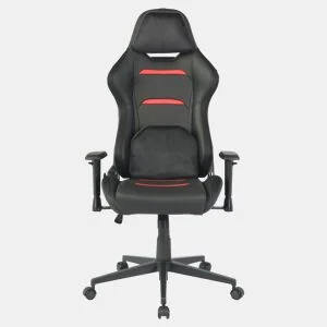 Cadeira gaming NEKANE cor preto e vermelho by Conforama, photo 1