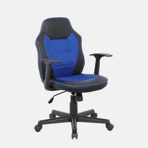 Cadeira gaming PUNCHY cor preto e azul da Conforama, fotografia 1