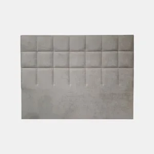 Cabeceira MIAMI tecido cinza 160x120cm da Conforama, fotografia 1