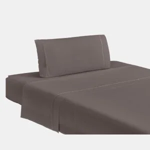 Jogo de lençóis QUORA cama 150cm cor taupe by Conforama, photo 1