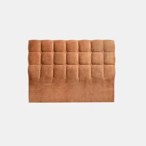 Cabeceira MONET 160x115x7cm em tecido ocre by Conforama, photo 1
