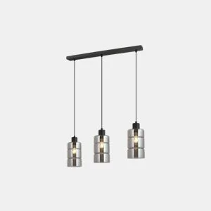 Candeeiro de teto ELSA 3 lâmpadas E27 de 25W 120x12x66cm da Conforama, fotografia 1