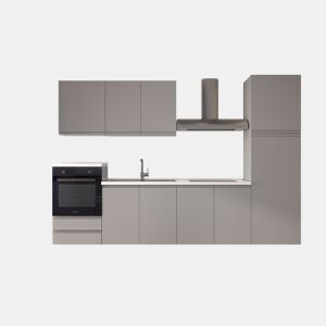 Cozinha com eletrodomésticos GILDA GOLA 300cm esquerda cinza claro da Conforama, fotografia 1