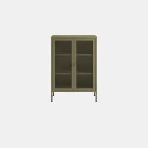 Aparador FAYNA com 2 portas cor verde da Conforama, fotografia 1