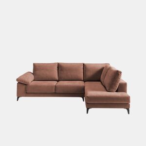 Sofá XL de canto SARA dereita 5 lugares terracota by Conforama, photo 1
