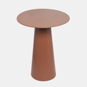 Mini mesa metálica ONA 49x38cm terracota da Conforama, fotografia 1