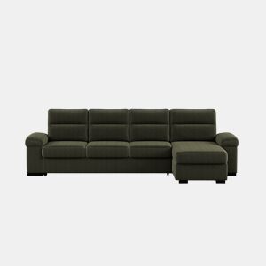 Chaise longue XL de 5 lugares reversível em cama ERIC cor verde da Conforama, fotografia 1