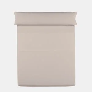 Lençol de cima VICTORIA 100% algodão para cama 135cm cor terra da Conforama, fotografia 1