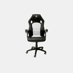 Cadeira de gaming MILLENNIAL branco e preto da Conforama, fotografia 1