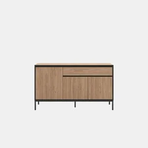 Aparador LORENZA 3 portas carvalho e preto by Conforama, photo 1