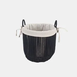 Cesta KYRKA M 28x31x31cm cor preto da Conforama, fotografia 1