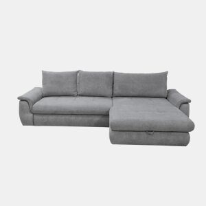 Chaise longue com cama FOCUS dereita 4 lugares cinza claro by Conforama, photo 1