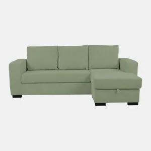 Chaise longue reversível GEORGY cor verde da Conforama, fotografia 1