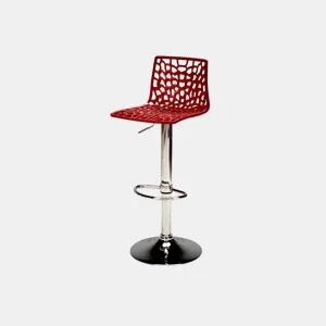 Banco alto ajustável SPIDER GAS Bordeaux by Conforama, photo 1