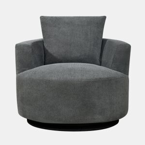 Cadeirão SOFTY giratório e decorativo cor cinza da Conforama, fotografia 1