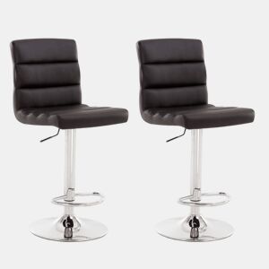 Conjunto de 2 bancos ajustáveis PALM preto da Conforama, fotografia 1