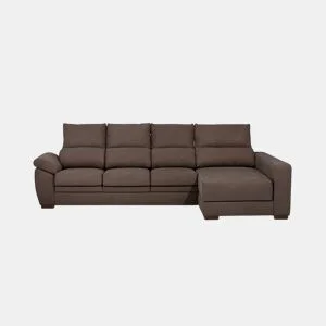 Chaise longue ARGOS reversível 4 lugares castanho da Conforama, fotografia 1