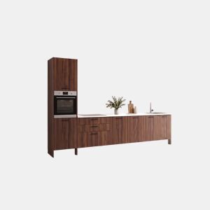Cozinha ESENCIAL R40 reta 4m 16mm nogueira e cinza claro by Conforama, photo 1