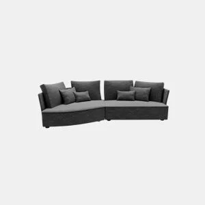 Chaise longue LUGANO esquerda 4 lugares tecido 1 cor verde da Conforama, fotografia 1