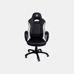 Cadeira gaming PLAY branco e preto da Conforama, fotografia 1