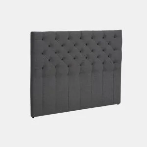 Cabeceira 90X120cm tecido rustic cinza escuro VITORIA MOLAFLEX da Conforama, fotografia 1