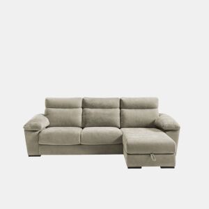 Chaise longue SOLIS dereita 4 lugares vison by Conforama, photo 1