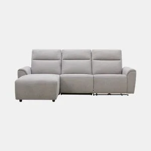 Chaise longue relax eletrico TOBY esquerda 4 lugares cinza by Conforama, photo 1